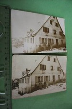 Two great old photos - people in front of building - location?? 1915