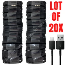 20Pack Lot USB C Type C Cable Fast Charger For Samsung S8 S9 S10 S20 S21 Note 10