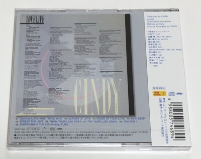 Cindy / Love Life 1986 CD 2012 Remaster Japan City Pop Tower