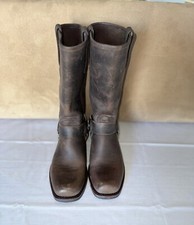 Fry Vintage Motorcycle Men  s Harness Boots, 7 1/2 W, 563110 700, Made In USA