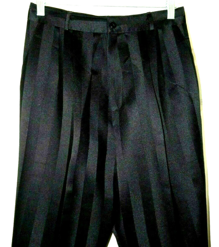 Maggie Lawrence Dressy  Shimmer Wide Stripe Pants-8, black NICE!