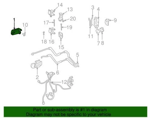 Genuine GM 1994-2005 Chevrolet Oldsmobile GMC Driver Side Door Handle 15202911 - Изображение 2 из 2