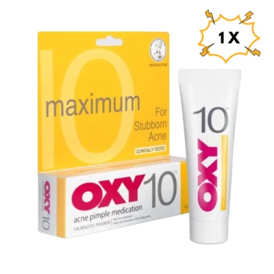1 Boîte OXY 10 10% Peroxyde De Benzoyle 25g Contrôle Des Boutons D'Acné Tenace