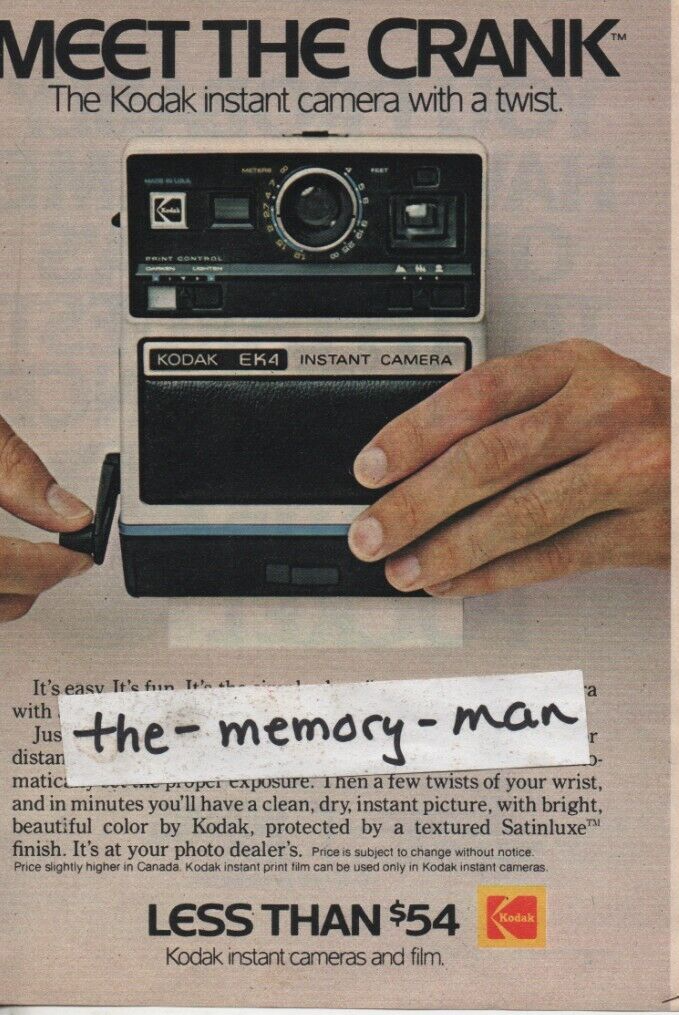 Kodak Instant Camera 1976 Picture Print Ad Clipping Page Lincoln National Life-image