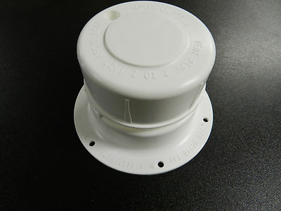 WHITE Plastic Attic/Plumbing Vent Cover / cap 1-1/2'' Pipe Diameter RV Trailer