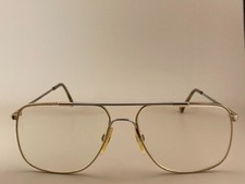 Flexon Autoflex 1 Marchon Eyeglasses Frame 55 - -140mm Silver Gold FRAMES Japan