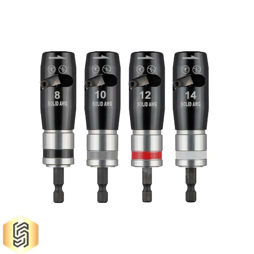 Milwaukee 48-32-6406 4-Piece Solid Wire Stripper Set 8-14 AWG For