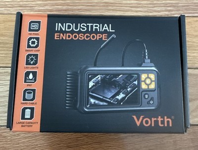 Vorth Endoscope Camera with Light, 4.3'' IPS Screen 1080P Borescope with 8 LED...