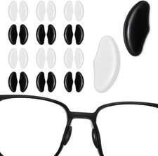 12 Pairs Silicone Glasses Nose Pad, Adhesive anti Slip Silicone Nose Pads