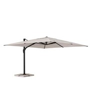 Ombrellone Braccio Aries 4x4 Antracite Naturale Bizzotto