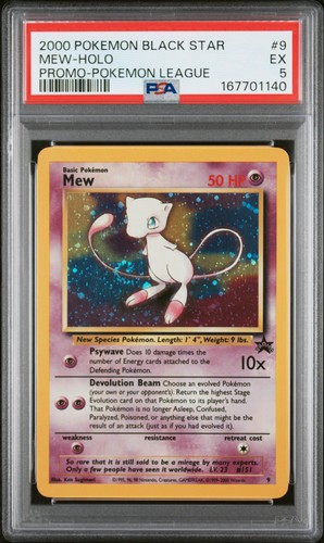 2000 Pokemon Black Star Promos 9 Mew Holo PSA 5 167701140