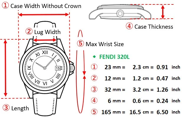 NewBatt. Vintage FENDI Orologi 320L 23mm White Shell Dial Qz Women's Watch JAPAN - Image 2 of 4