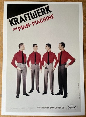 Kraftwerk - Man Maschine french promo poster 1978  Capitol Records