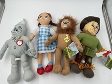 The Wizard Of Oz Dorothy Tin Man Lion Scarecrow Toy Factory Plush Dolls 15" Lot