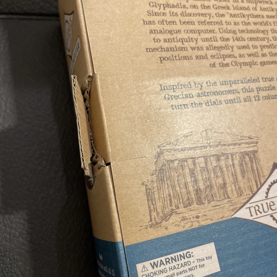 Project Genius Grecian Computer Wood Brainteaser Based On Ancient Artifacts NEW - Image 3 of 4