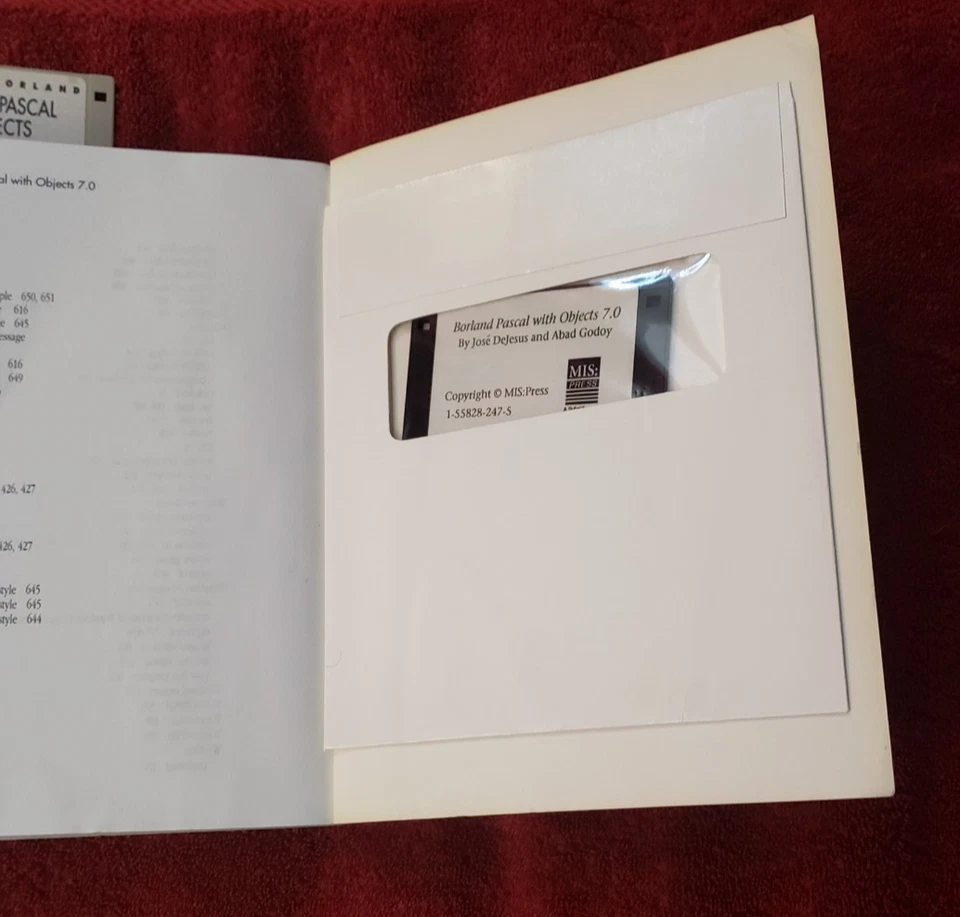 Borland Pascal With Objects 7.0 & Programing Guide Book with Disk - Image 4 of 4