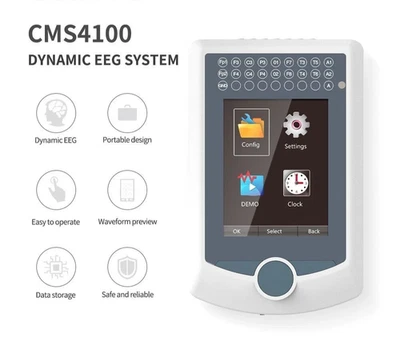 全新动态EEG系统,16个频道,24小时携带录音,USB,EEG CMS4100 - 第 11/11 张图片