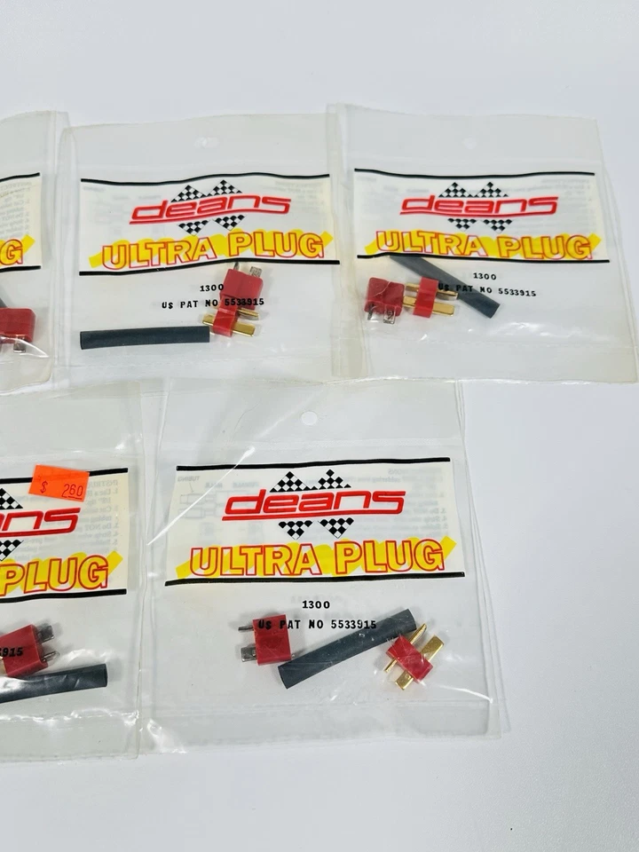 DEANS 1300 2-Pin Ultra Plug Connector Set Of 7 Bags - Brand New Sealed ✅ - Image 4 of 4