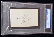 Signed Kate Smith Yankees Stadium God Bless America Singer 7th inn Auto Cut PSA