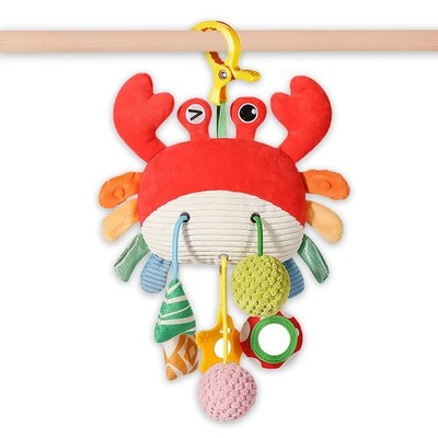 Vamotto Crab Car Seat & Stroller Toy for Babies 0-12 Months, Multicolored 