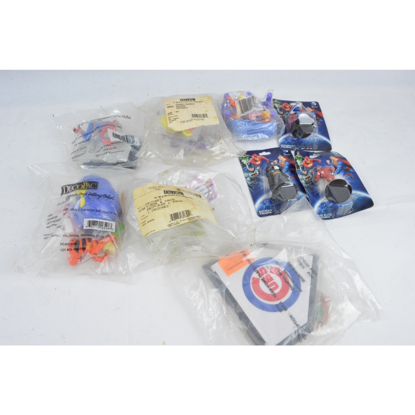 Lot of 80+ DecoPac Cake Toppers Mixed Characters SpongeBob Winnie Pooh & More