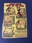 1930s Mickey Mouse Down on the Farm Post Toasties Cereal Box Panel Walt Disney