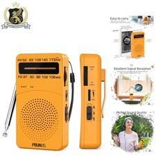 Lightweight J-166 Portable Radio - Excellent Reception, Perfect for Outdoor Fun