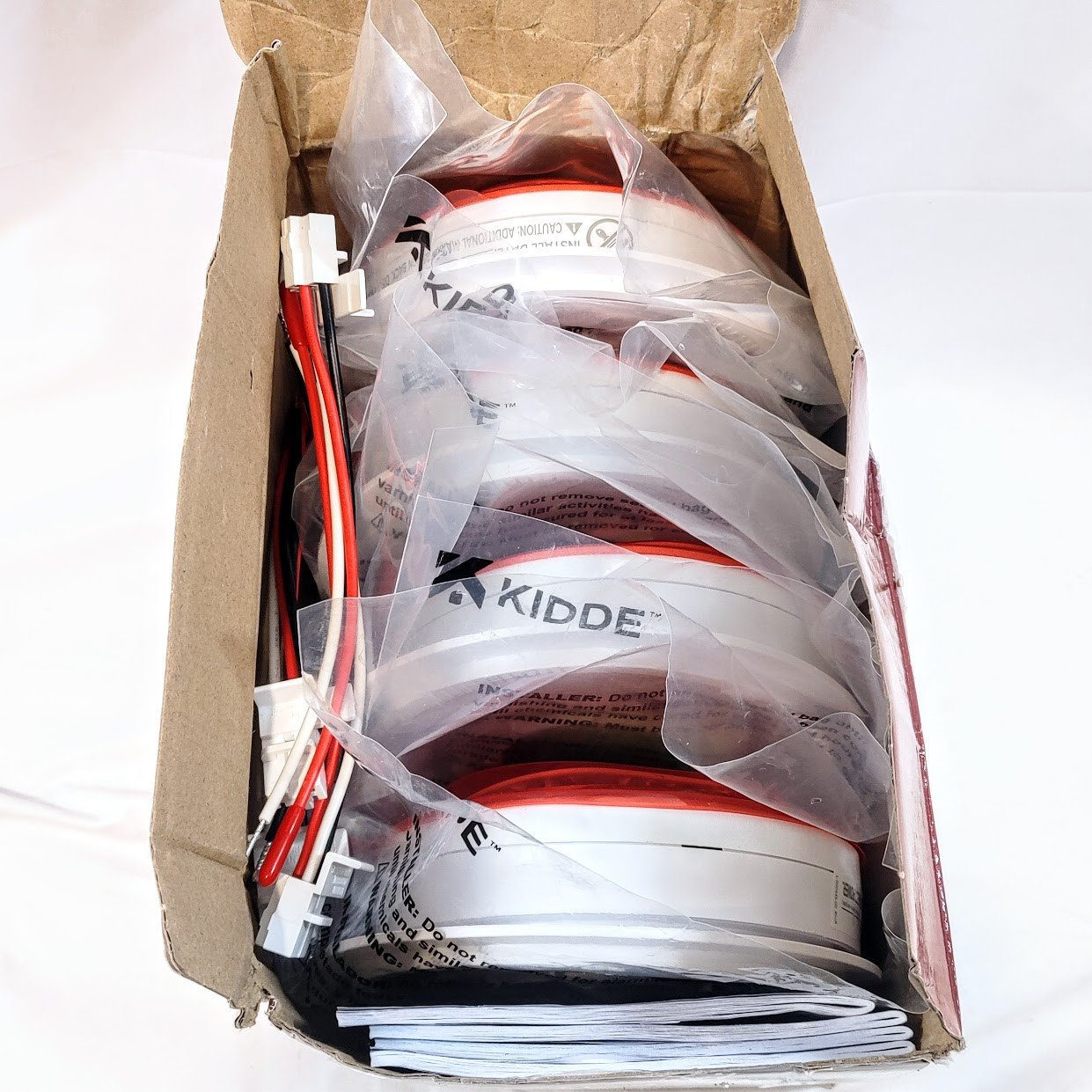 Kidde 20SA10 WIRED Smoke Alarms with 10 year Battery (4 Pack)