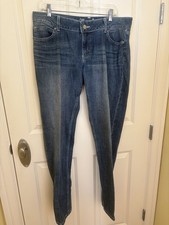 Wrangler Jeans Womens 11x34 Straight Leg Reguar Cowboy Cut Western Blue Denim