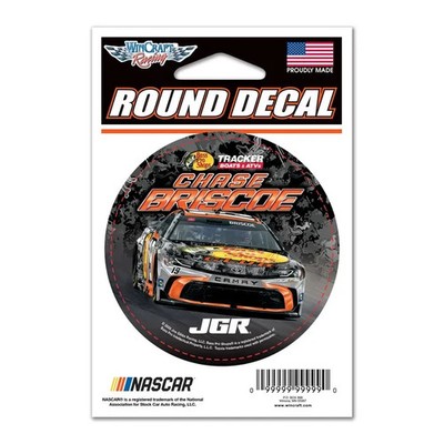 Chase Briscoe 2026 Wincraft #19 Bass Pro Shops Club Round Decal 3''