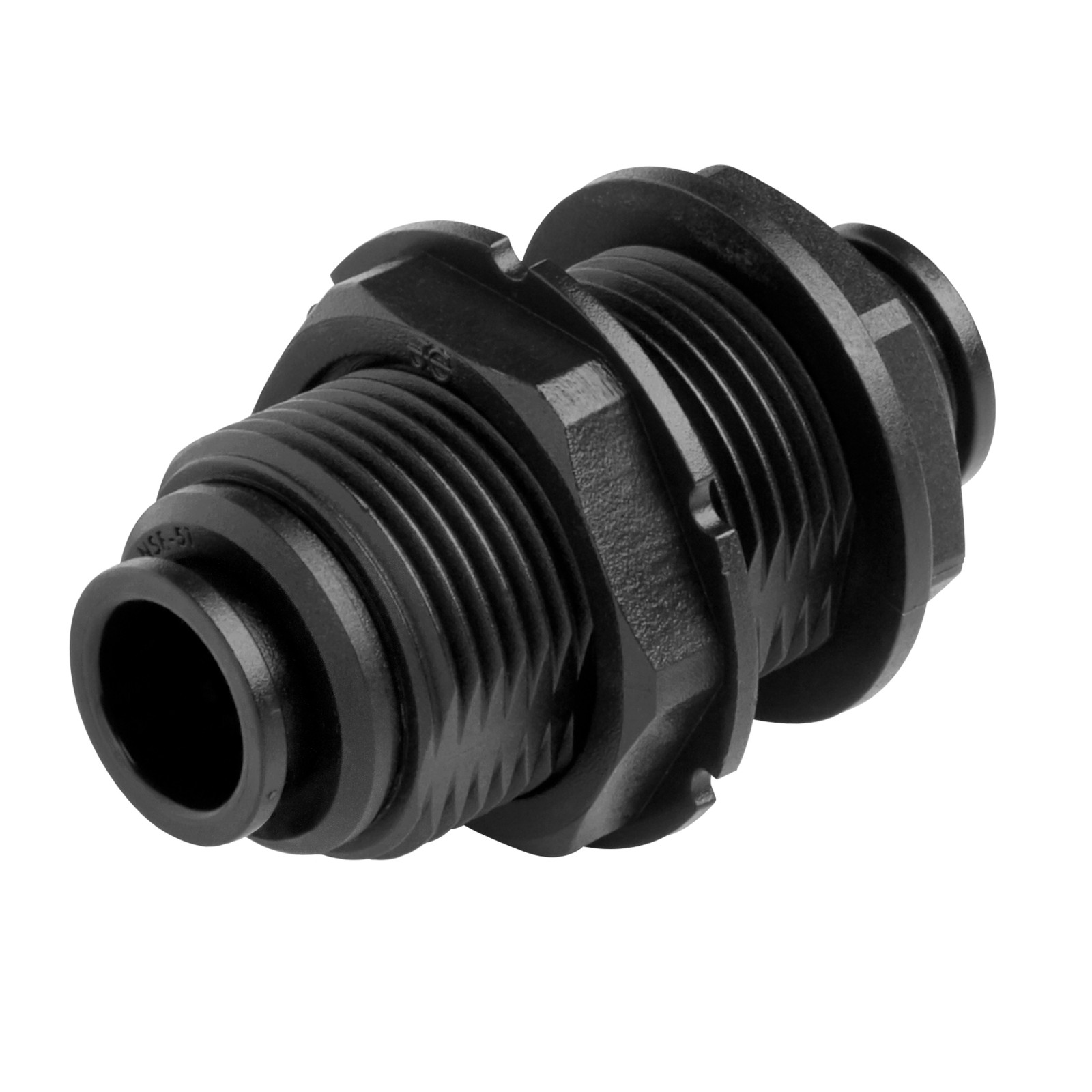 John Guest PM1212E Bulkhead Union (Pack of 5) - Push-Fit Connectors - Image 2