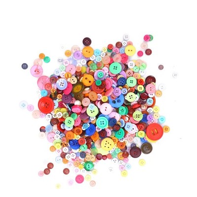 600 Pcs Harzknöpfe Bastelknöpfe in Loser Schüttung Zum Basteln Annähen