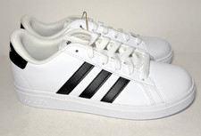 Adidas Grand Court 2.0 K White/Black Kids Sneakers GW6511 US 4Y Classic NEW