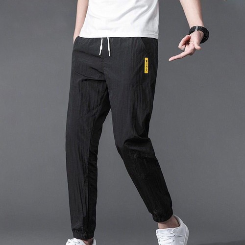 Pantalones Hombre Ropa Verano Transpirable Pantalones Ligeros Sueltos Hombre Deportes - Imagen 9 de 35