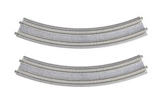KATO N Gauge Double-Track Curved Track R480/447-45 , Set of 2, 20-185, Model Rai
