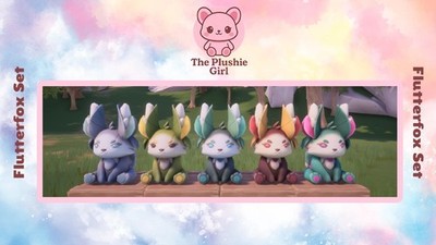 Flutterfox Full Set Plushie Bundle - Palia