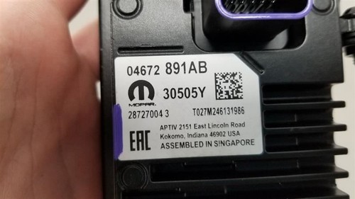 22 DODGE RAM 1500 WINDSHIELD MOUNTED LANE ASSIST CAMERA 04672891AB - Picture 11 of 12