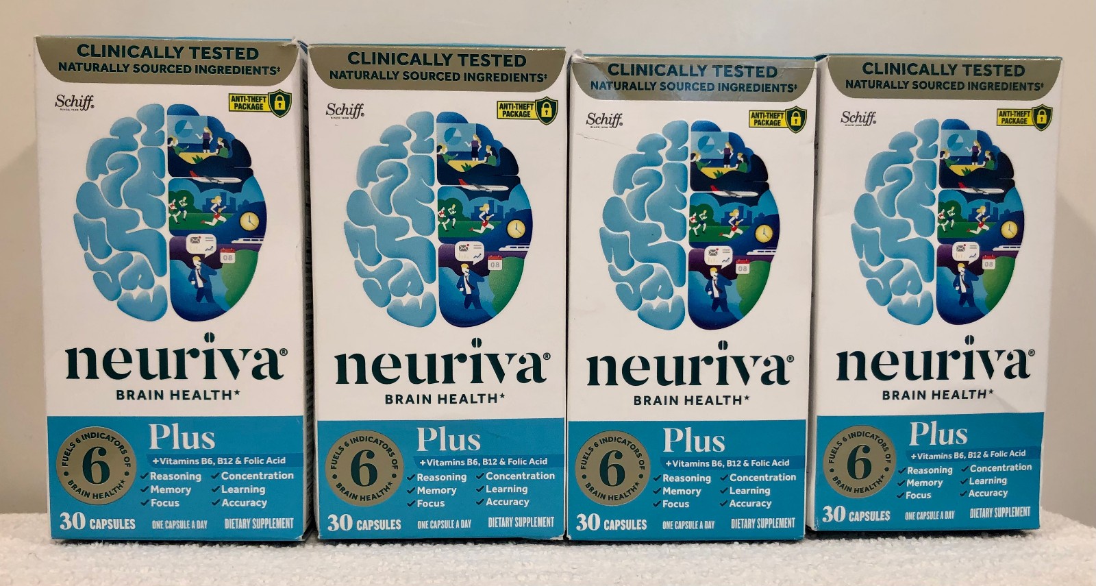 Neuriva Plus Brain Health Supplement Nootropics Vitamins B6 B12 Memory Learning