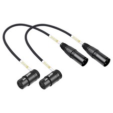 Rotatable Right-Angle XLR Cable Adjustable-Angle Low-Profile XLR Microphone A...