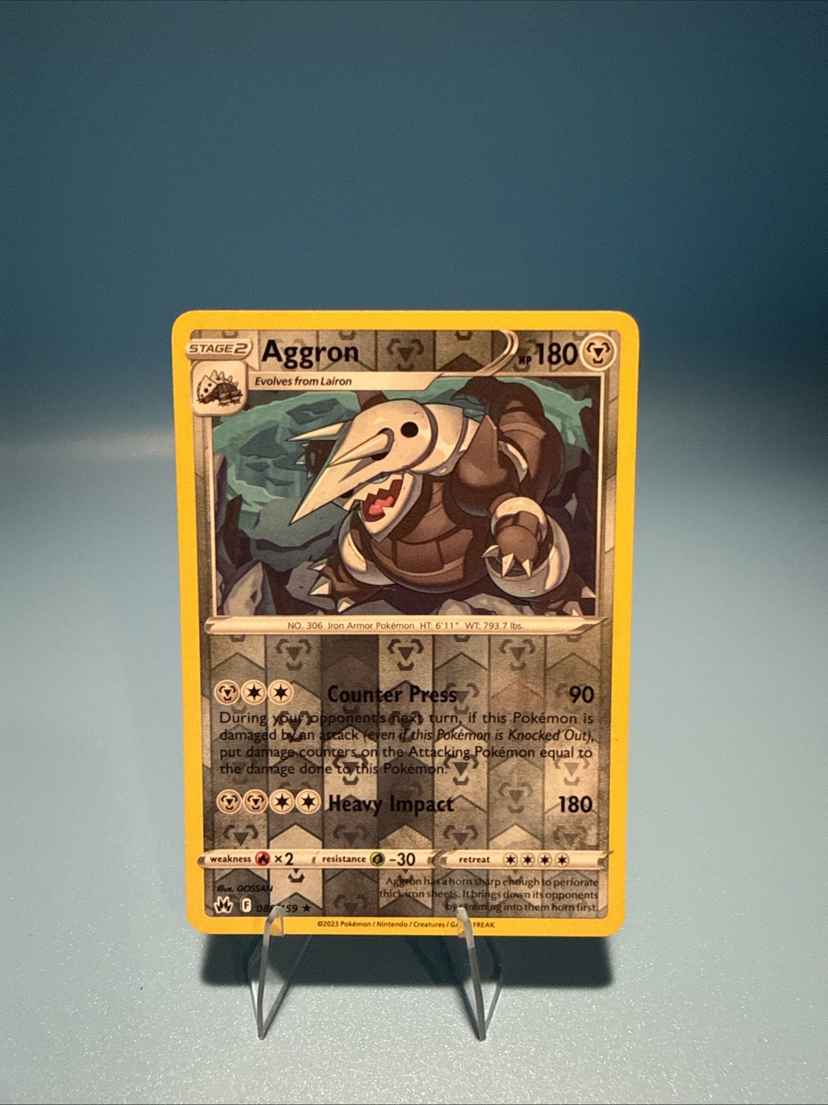 Pokémon TCG Reverse Holo Aggron 89/159