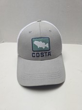 Costa Bass Waves Hat Cap Trucker Snap Back Me...