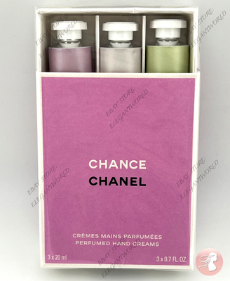CHANEL CHANCE Perfumed Hand Creams 3本 CHANEL CHANCE Perfumed Hand Creams Set Trio NEW IN SEALED BOX, 100