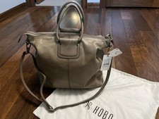 Hobo Bags Sheila Large Satchel Polished Leather - Cobblestone Color - BRAND NEW