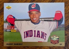 1993 Upper Deck Manny Ramirez ROOKIE #433 Cleveland Indians EX/MINT FREE SHIP