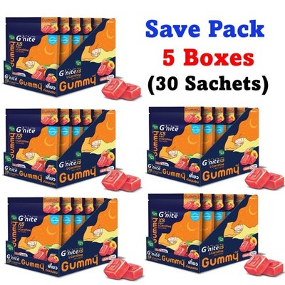 5x Handy Herb G nite XS Gummies Gummy Peach Flavor 30 Sachets
