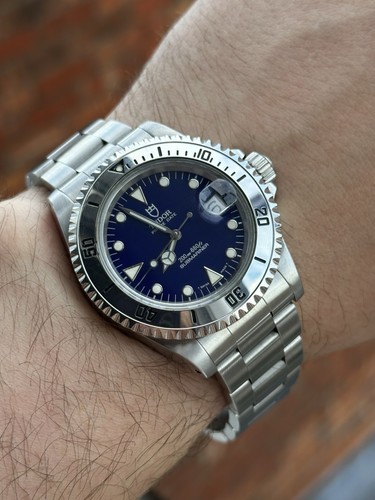 1997 Tudor Submariner 79190 Blue Dial End Game Bezel 40mm Serviced