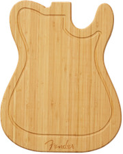 Genuine Fender Telecaster Bamboo Wood Kitchen Cutting Board 0094033000