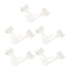 10 Pcs Mosquito Net Hook Pulley Curtain Track Hooks Ceiling Mounted Gliders