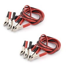2Pack 5A Alligator Clip Double Wire Battery Test Jumper Cable 1.5M Long