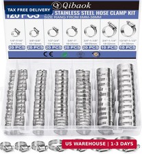 Hose Clamp- 120 PCS Stainless Steel Hose Clamps Assortment Kit 1/4''-1-1/2'' Wor